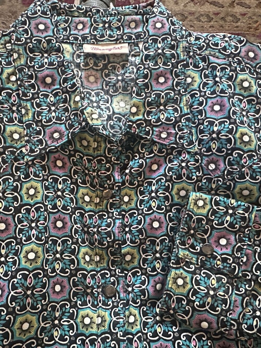 Wrangler Sparkle Western Blouse– Large